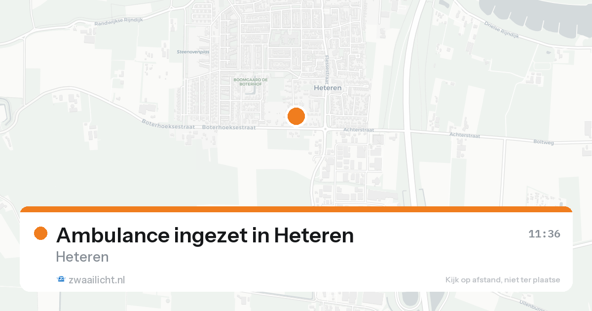 Ambulance ingezet in Heteren — 19 aug 2026