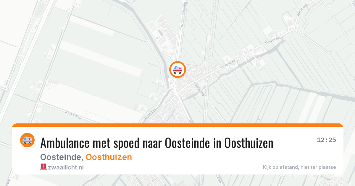 Ambulance met spoed naar Oosteinde in Oosthuizen — 31 jul 2026