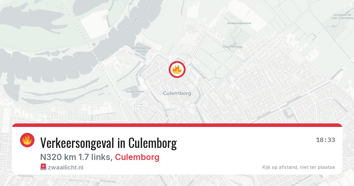 Verkeersongeval in Culemborg — 28 jul 2026