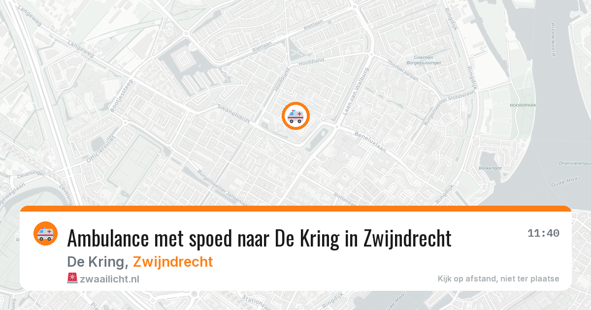 Ambulance met spoed naar De Kring in Zwijndrecht — 8 feb 2026