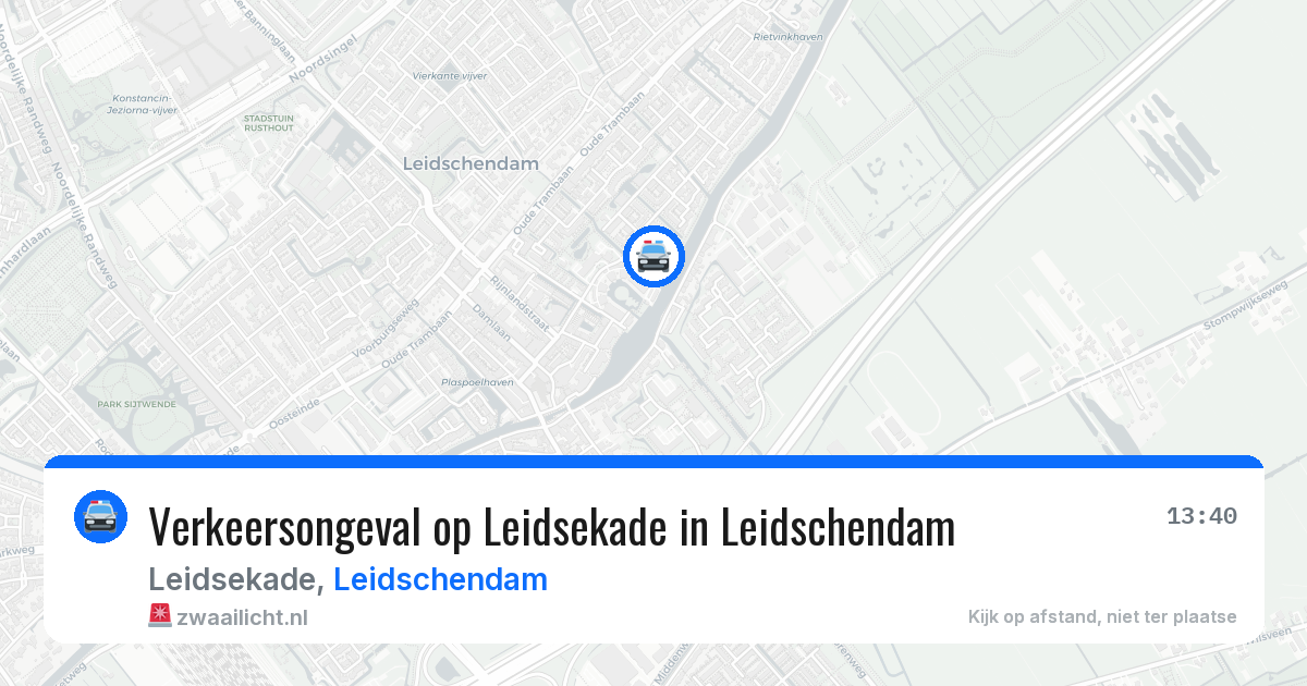 Verkeersongeval op Leidsekade in Leidschendam — 22 mei 2026