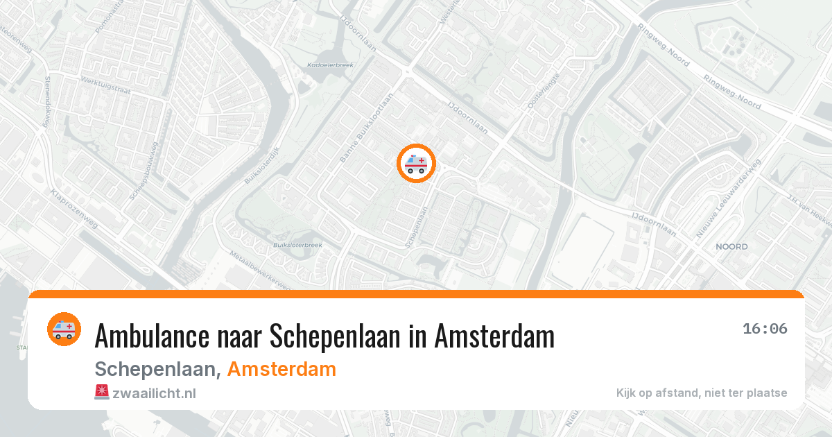 Ambulance naar Schepenlaan in Amsterdam — 27 mei 2026