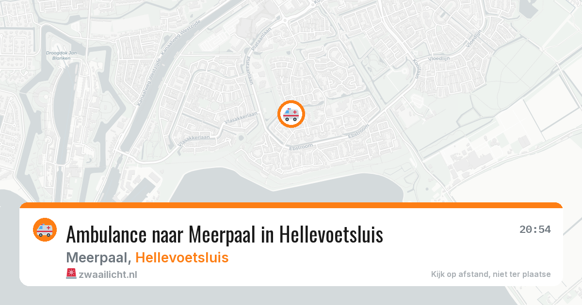 Ambulance naar Meerpaal in Hellevoetsluis — 1 apr 2026