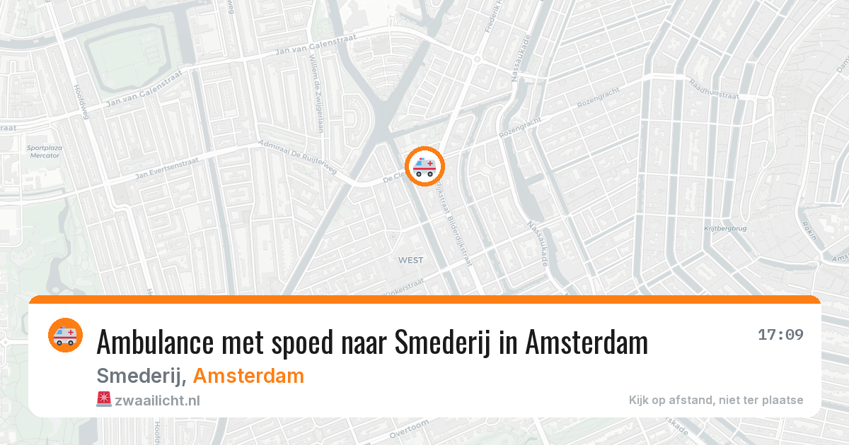 Ambulance met spoed naar Smederij in Amsterdam — 4 jul 2026