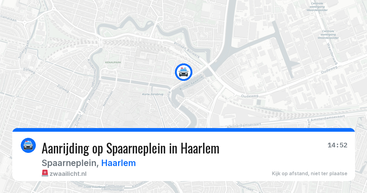 Aanrijding op Spaarneplein in Haarlem — 3 jun 2026