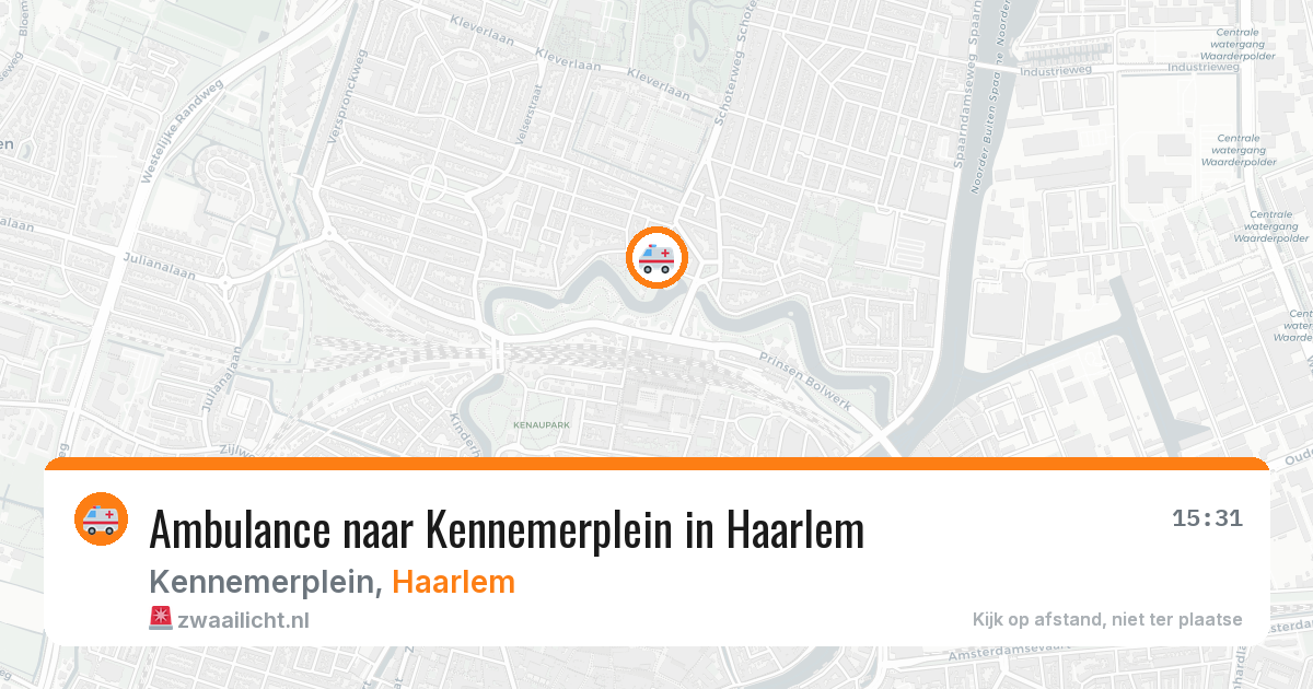 Ambulance naar Kennemerplein in Haarlem — 7 jun 2026