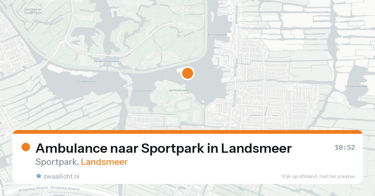 Ambulance naar Sportpark in Landsmeer — 23 mei 2026