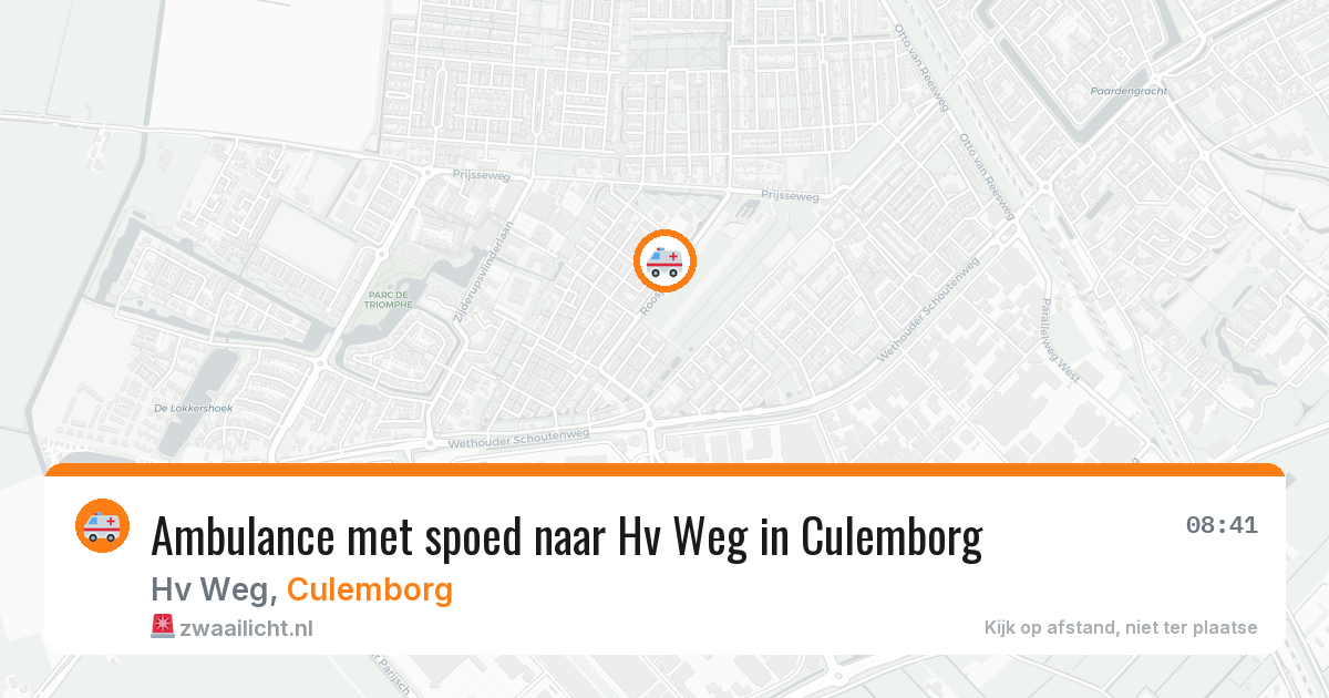 Ambulance met spoed naar Hv Weg in Culemborg — 12 aug 2026