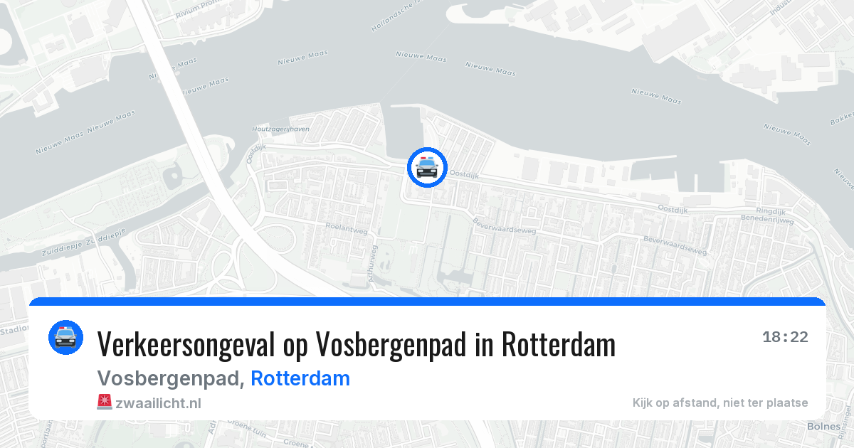 Verkeersongeval op Vosbergenpad in Rotterdam — 27 mei 2026