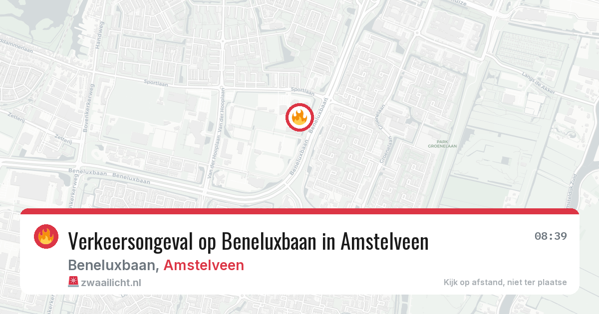 Verkeersongeval op Beneluxbaan in Amstelveen — 15 mei 2026
