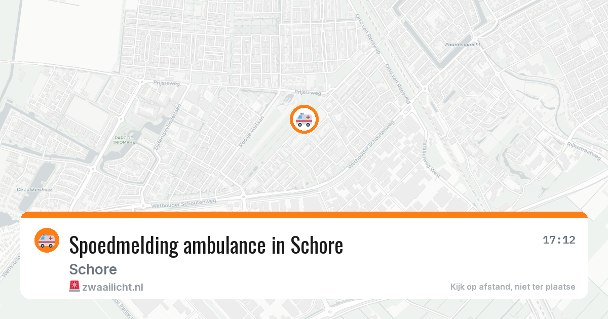 Spoedmelding ambulance in Schore — 16 jan 2026