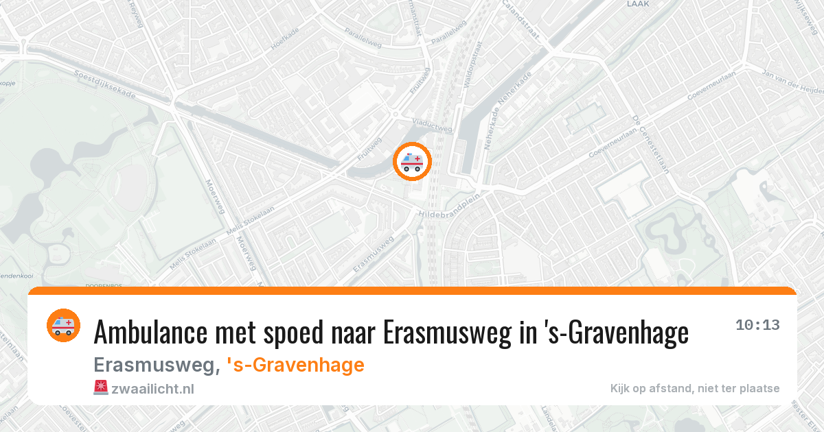 Ambulance met spoed naar Erasmusweg in 's-Gravenhage — 9 apr 2026