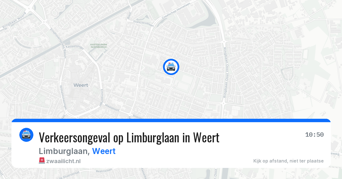 Verkeersongeval op Limburglaan in Weert — 11 feb 2026