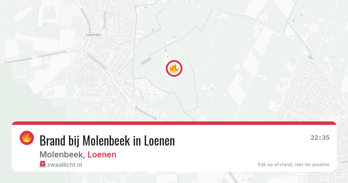 Brand bij Molenbeek in Loenen — 2 apr 2026