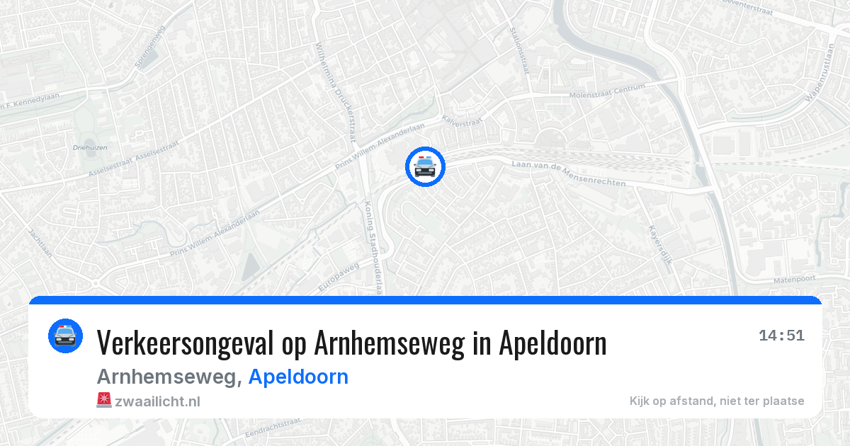Verkeersongeval op Arnhemseweg in Apeldoorn — 1 aug 2026