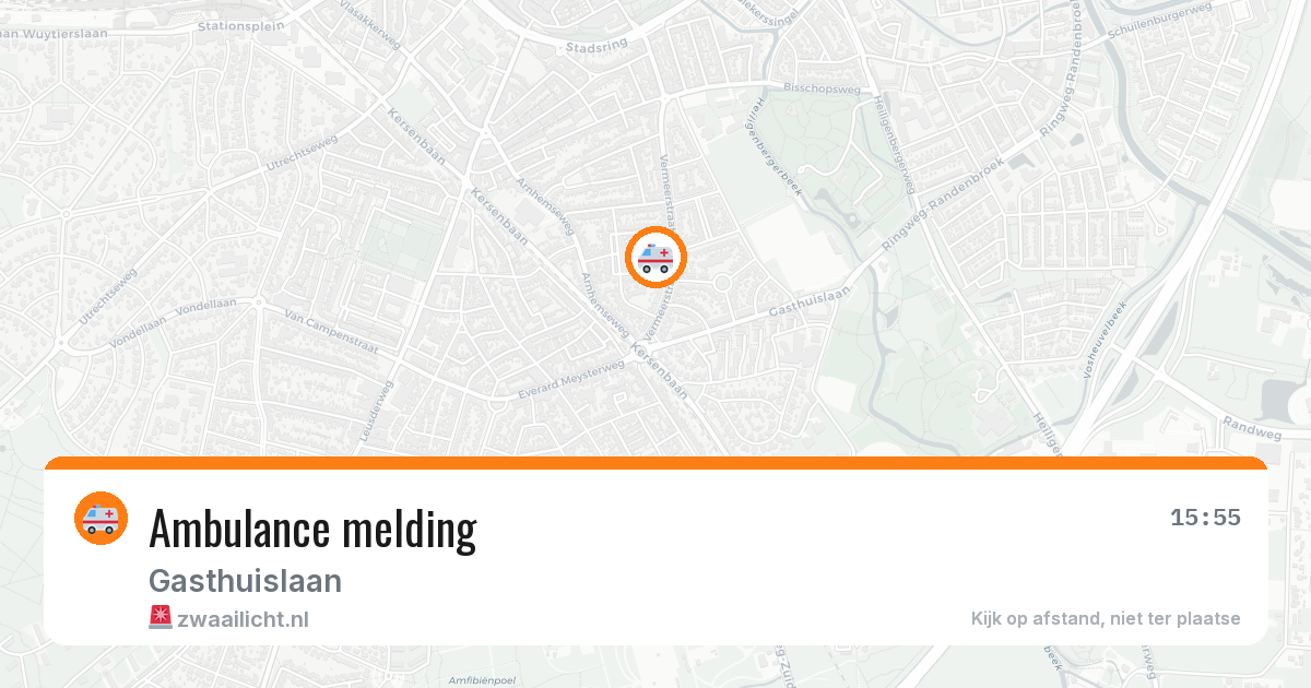 Ambulance melding — 25 mei 2026
