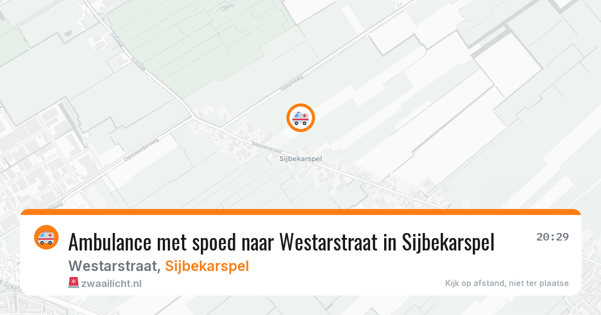 Ambulance met spoed naar Westarstraat in Sijbekarspel — 23 jun 2026