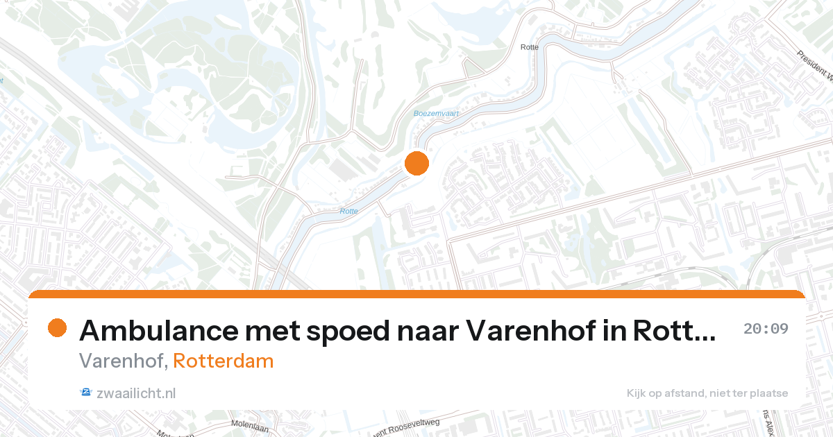 Ambulance met spoed naar Varenhof in Rotterdam — 28 aug 2026