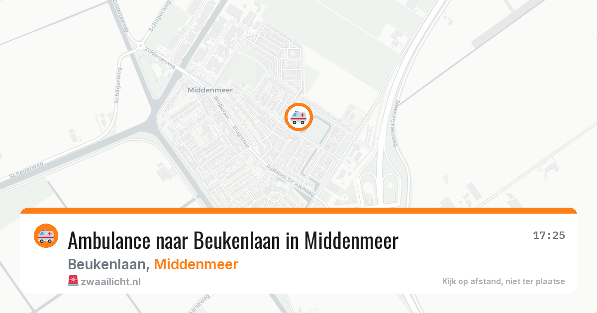 Ambulance naar Beukenlaan in Middenmeer — 6 apr 2026