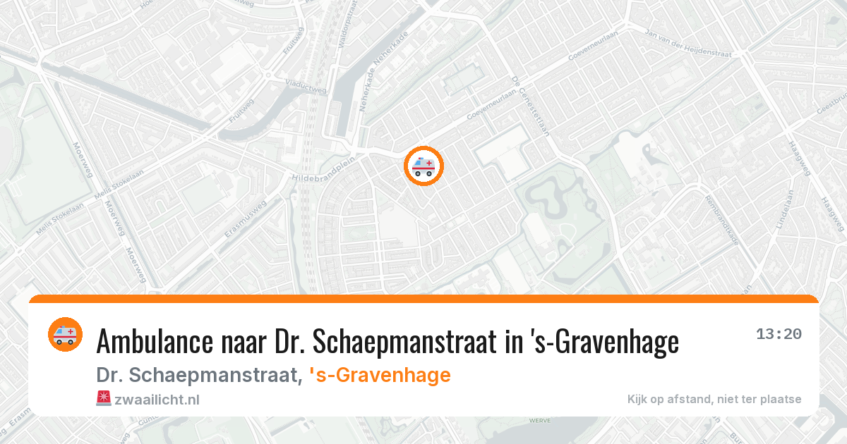 Ambulance naar Dr. Schaepmanstraat in 's-Gravenhage — 29 mei 2026