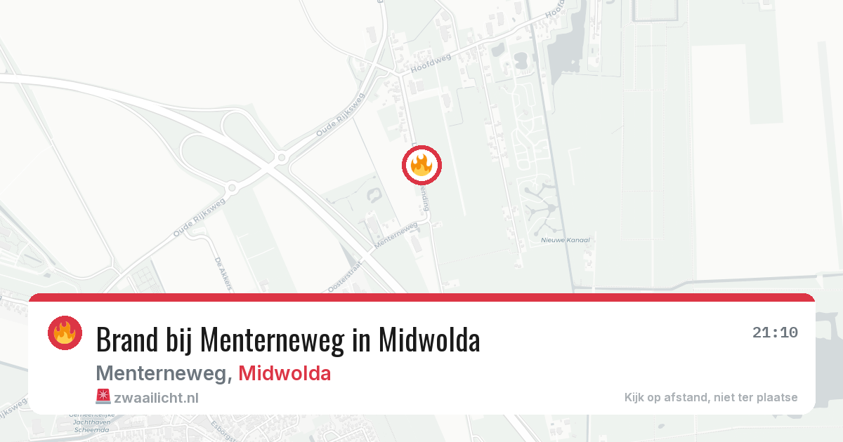 Brand bij Menterneweg in Midwolda — 26 feb 2026