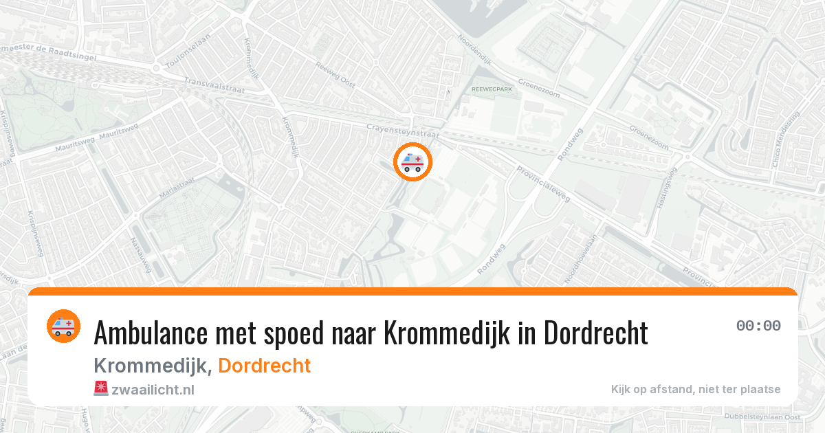 Ambulance met spoed naar Krommedijk in Dordrecht — 25 feb 2026