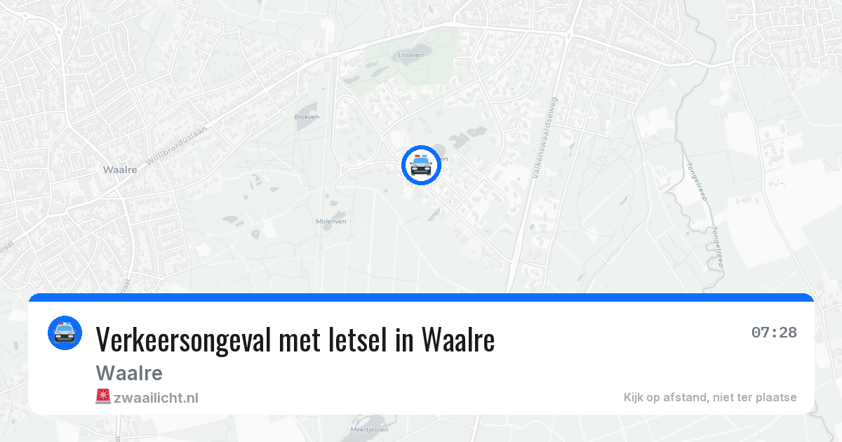 Verkeersongeval met letsel in Waalre — 3 feb 2026