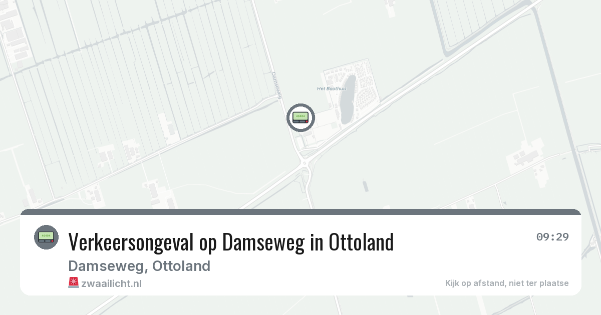 Verkeersongeval op Damseweg in Ottoland — 3 mrt 2026