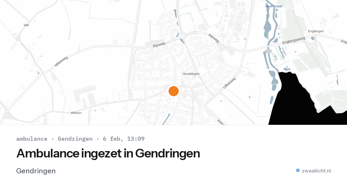 Ambulance ingezet in Gendringen — 6 feb 2026