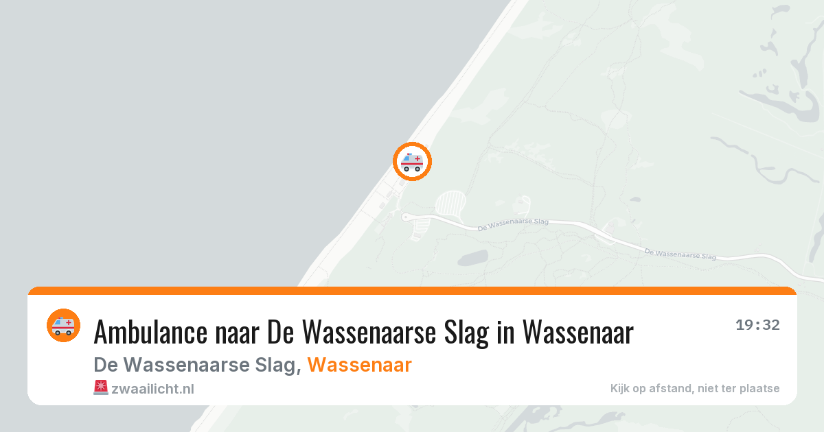 Ambulance naar De Wassenaarse Slag in Wassenaar — 23 mrt 2026