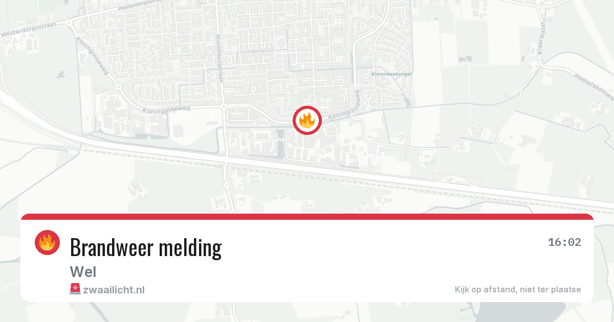 Brandweer melding — 2 jul 2026