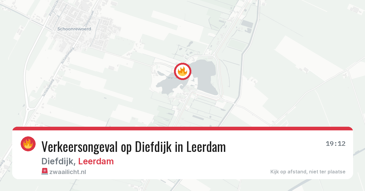 Verkeersongeval op Diefdijk in Leerdam — 26 jun 2026