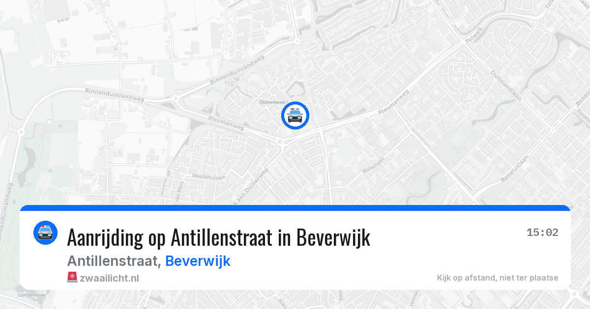 Aanrijding op Antillenstraat in Beverwijk — 8 apr 2026