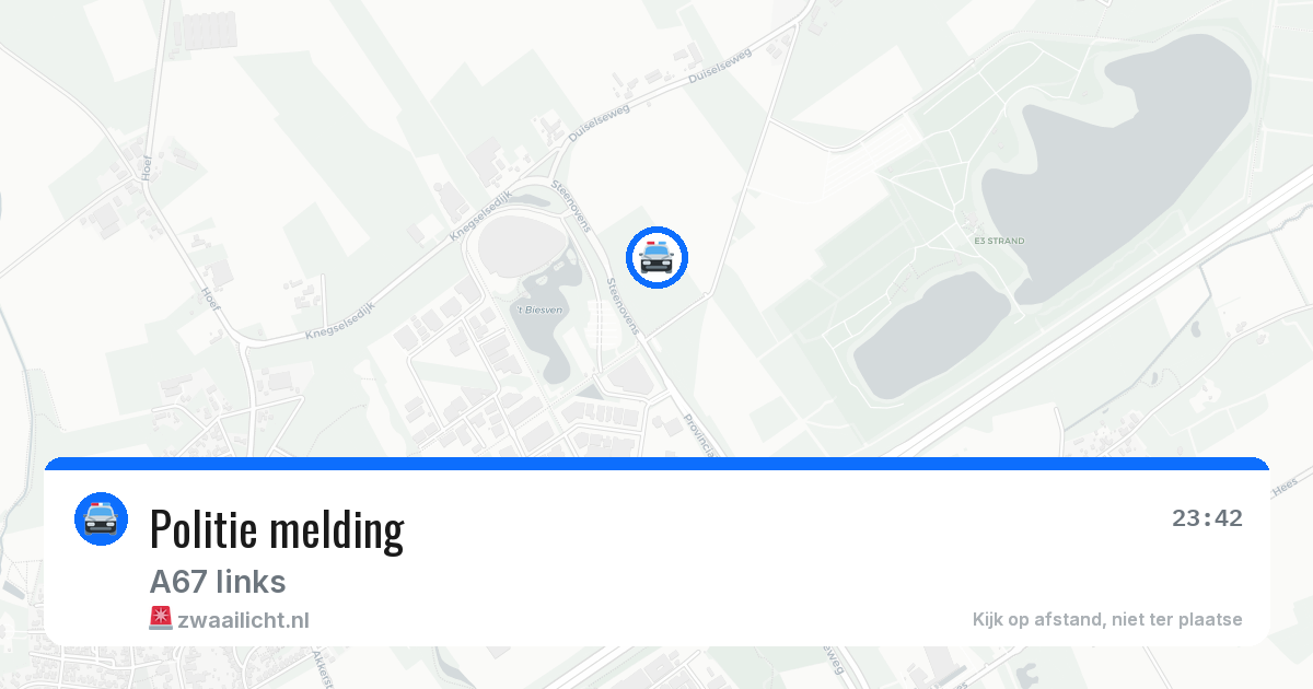 Politie melding — 19 jun 2026 | 🚨 Zwaailicht.nl