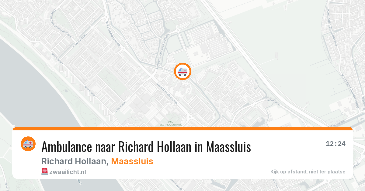 Ambulance naar Richard Hollaan in Maassluis — 11 aug 2026