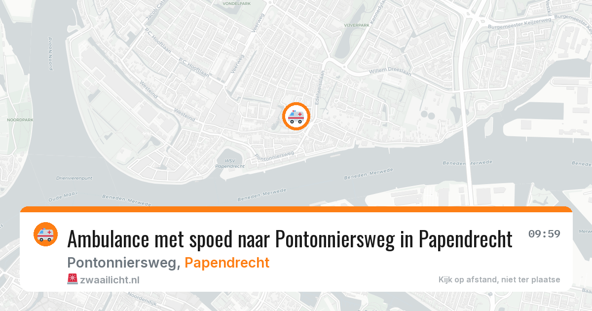 Ambulance met spoed naar Pontonniersweg in Papendrecht — 3 feb 2026