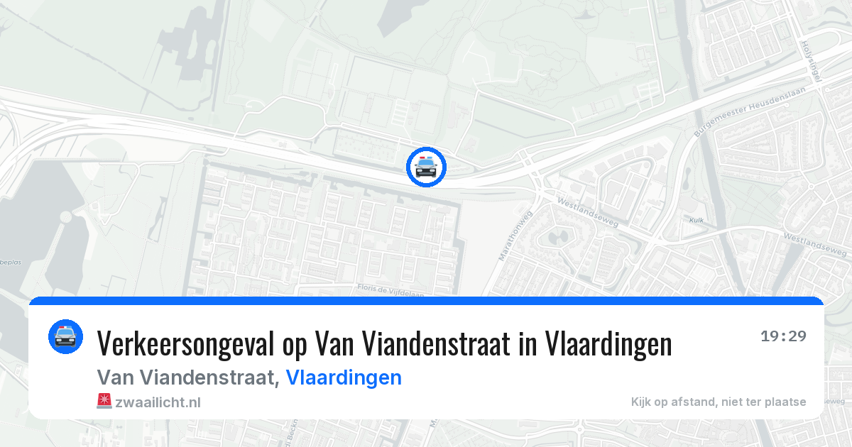 Verkeersongeval op Van Viandenstraat in Vlaardingen — 7 jun 2026