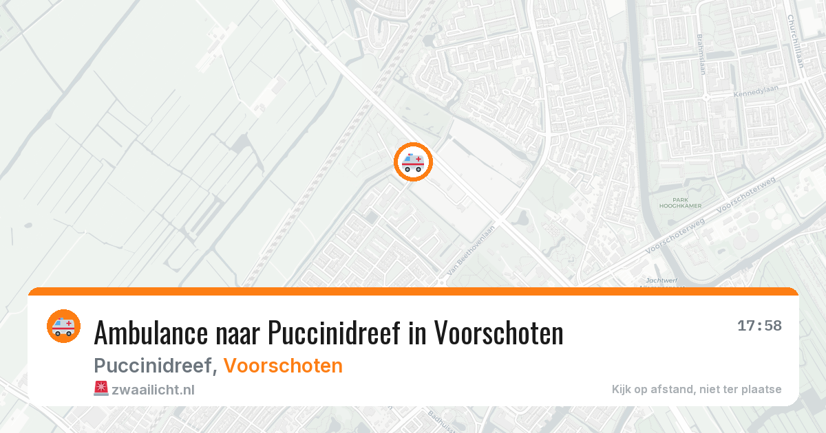 Ambulance naar Puccinidreef in Voorschoten — 2 jun 2026