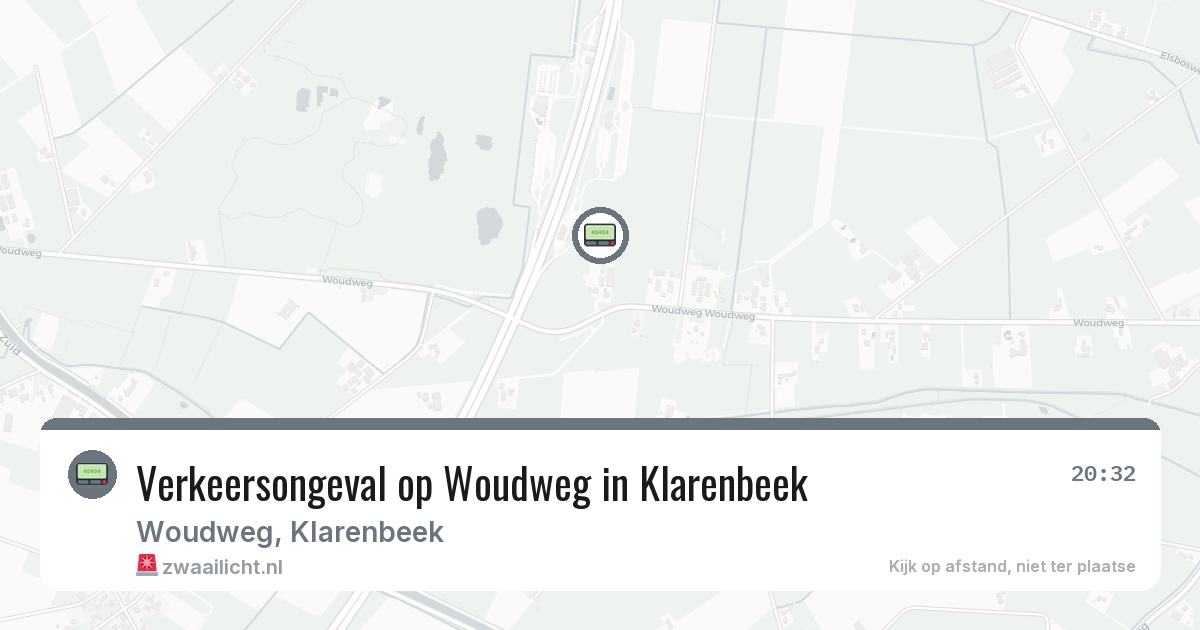 Verkeersongeval op Woudweg in Klarenbeek — 14 jul 2026