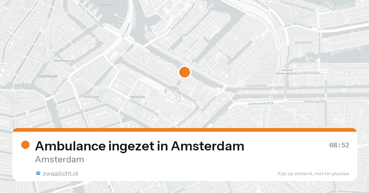 Ambulance ingezet in Amsterdam — 21 aug 2026