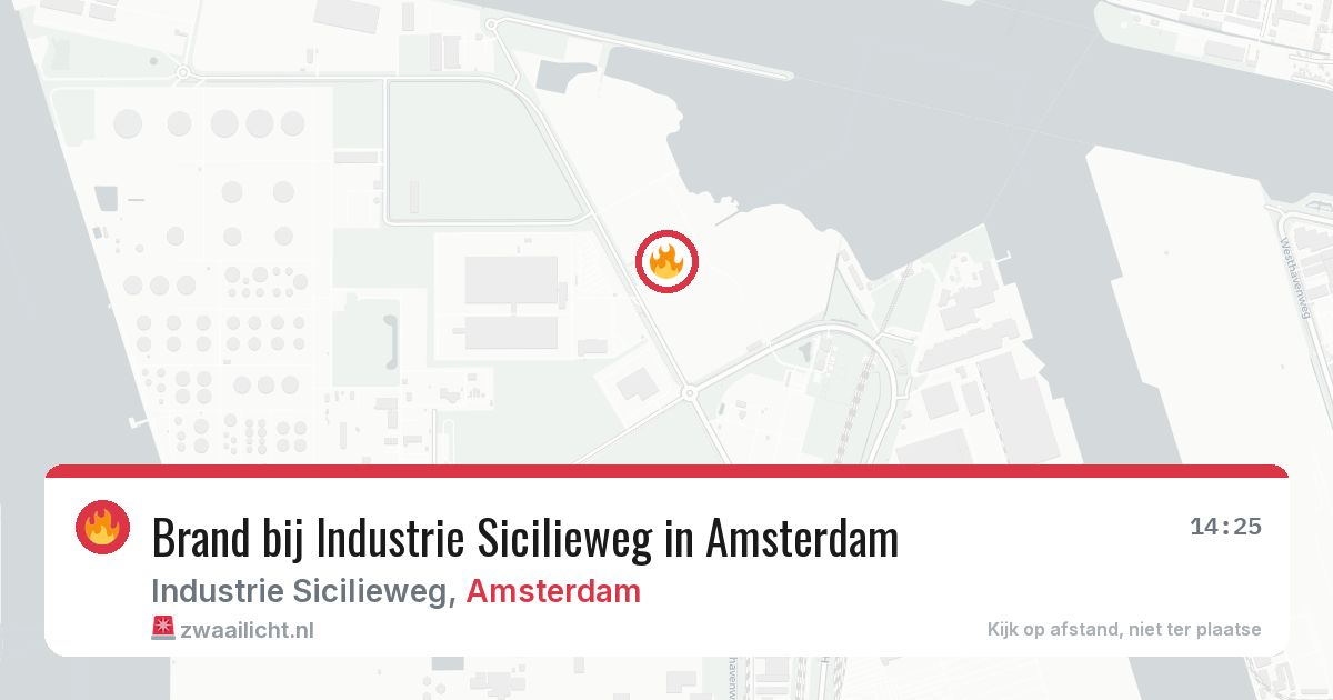 Brand bij Industrie Sicilieweg in Amsterdam — 23 mei 2026