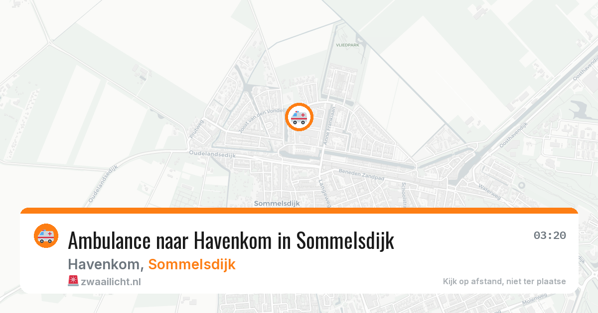 Ambulance naar Havenkom in Sommelsdijk — 2 aug 2026