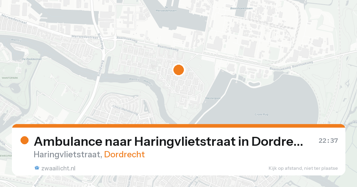Ambulance naar Haringvlietstraat in Dordrecht — 17 aug 2026