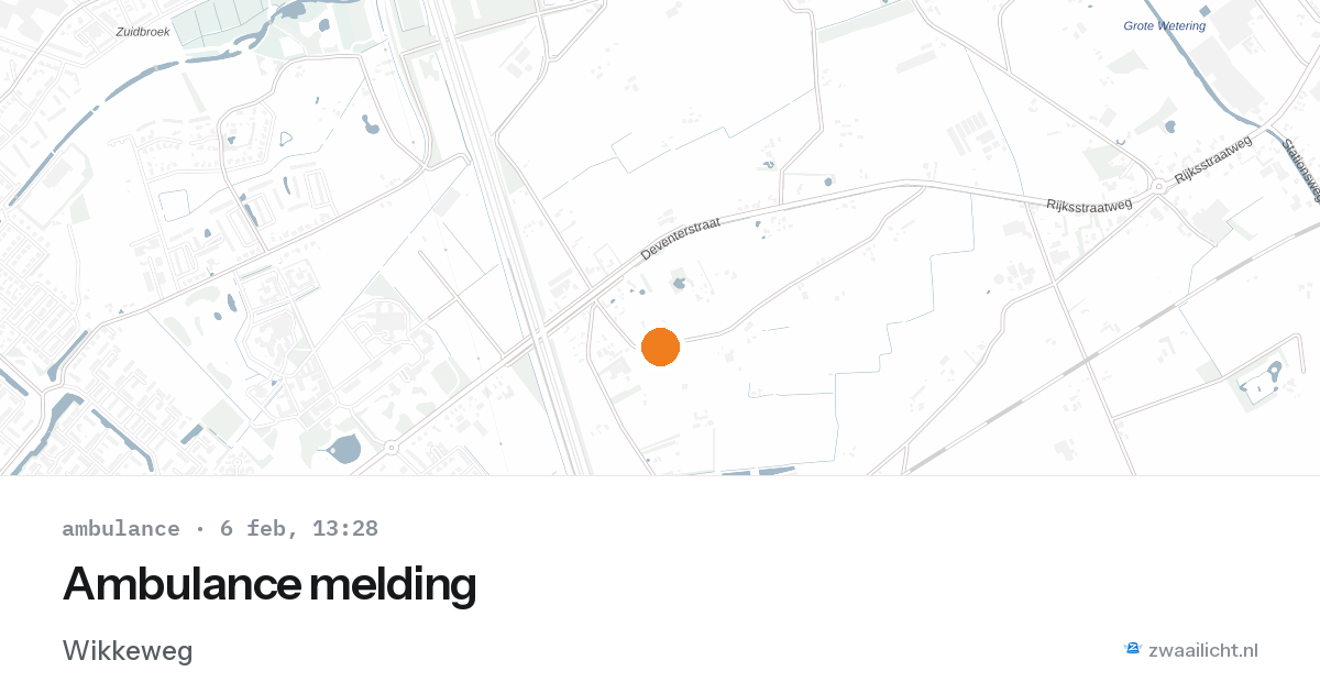 Ambulance melding — 6 feb 2026