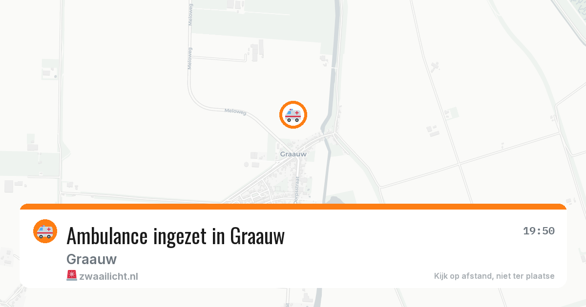 Ambulance ingezet in Graauw — 1 apr 2026