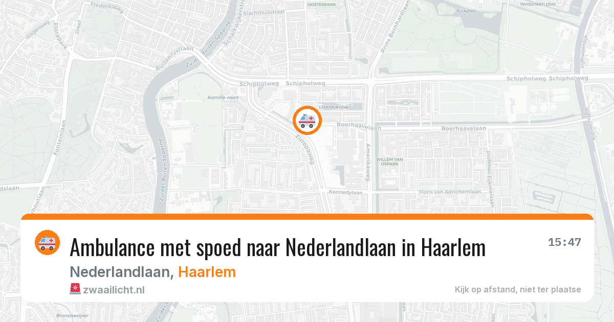 Ambulance met spoed naar Nederlandlaan in Haarlem — 26 jan 2026