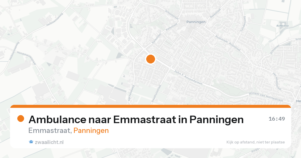 Ambulance naar Emmastraat in Panningen — 20 aug 2026