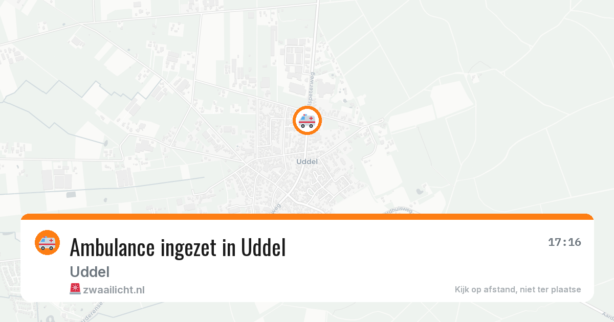 Ambulance ingezet in Uddel — 2 apr 2026