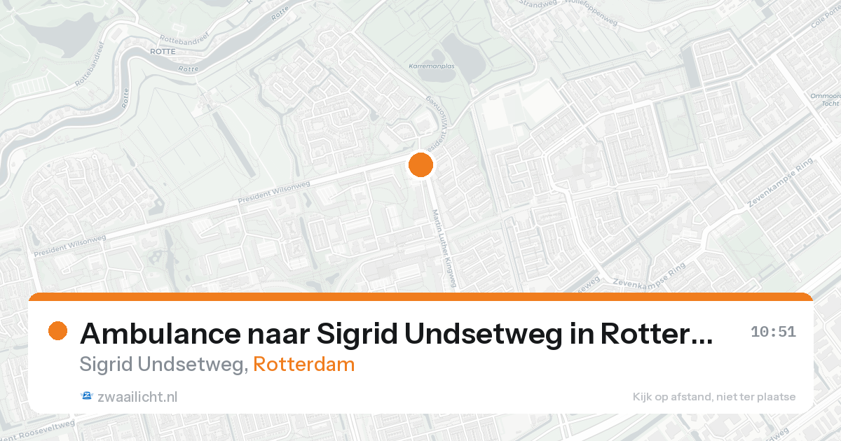 Ambulance naar Sigrid Undsetweg in Rotterdam — 27 mei 2026
