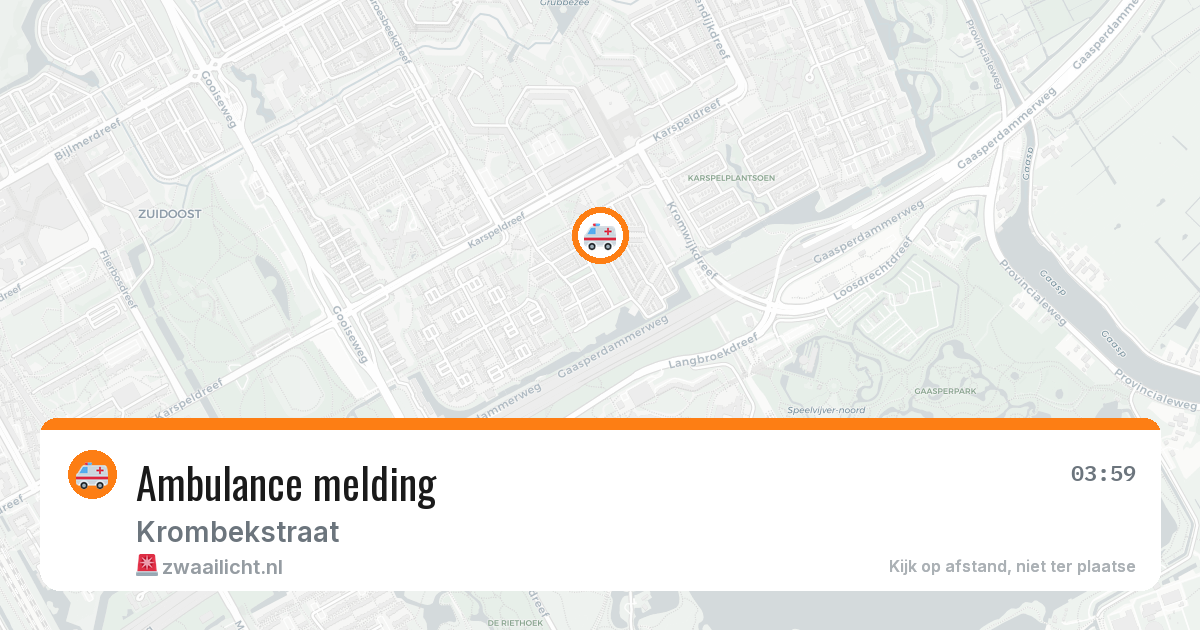 Ambulance melding — 24 apr 2026